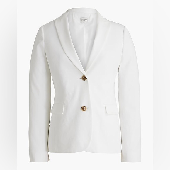 J.Crew Factory Two-button blazer Color White BO097 Size 00Petite - Picture 4 of 15